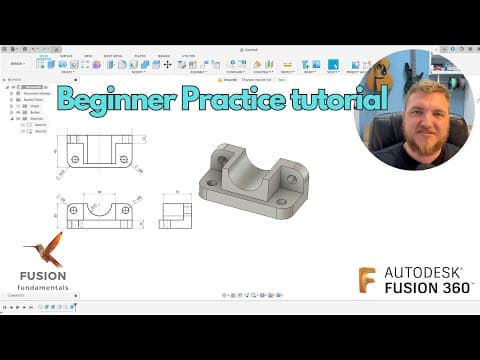 Fusion 360 Beginner Practice tutorial