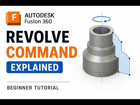 Fusion 360 Revolve Command Explained | Beginner Tutorial