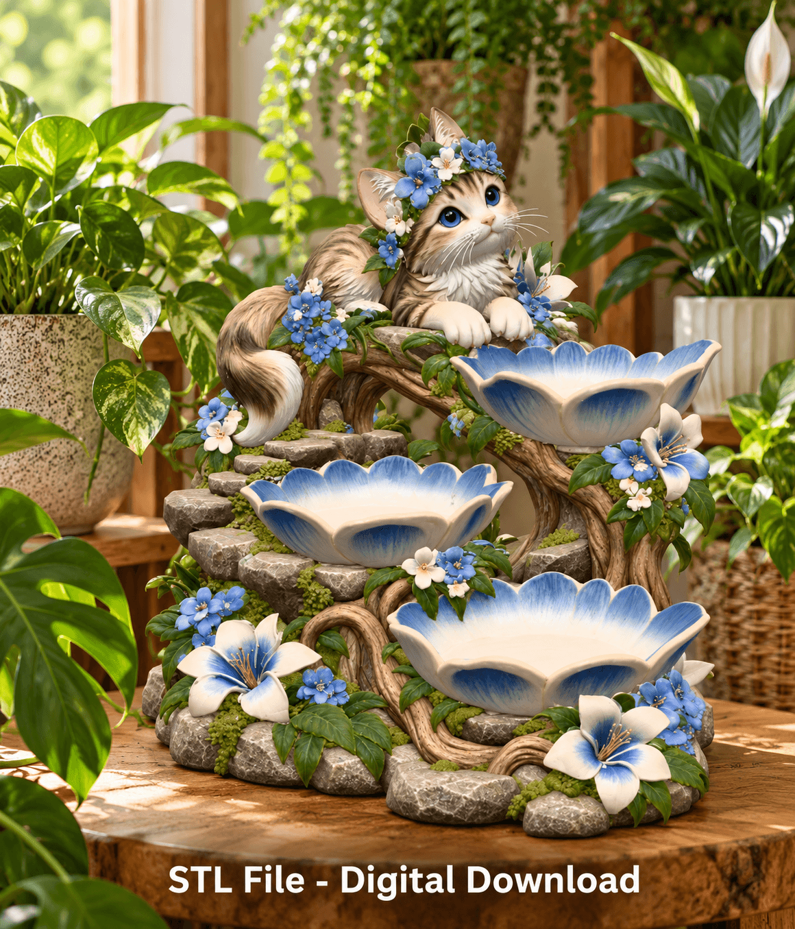 Decorative Cat Organizer STL File for 3D Print