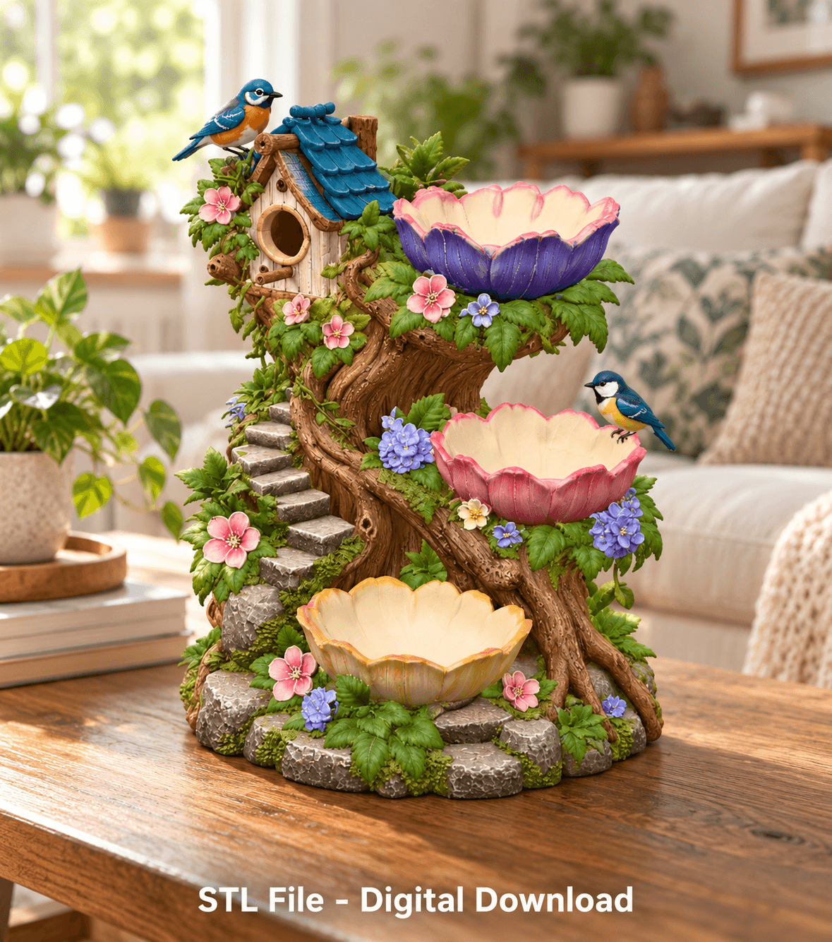 Birdhouse Tree Organizer STL File for 3D Print