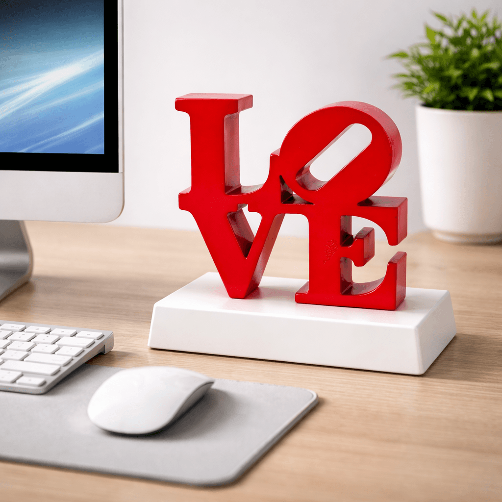 Love Sculpture STL File for 3D Printing | Modern LOVE Home Decor | 3D Decorative Art | Digital Download