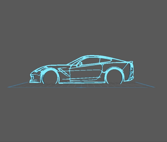 Chevrolet - Corvette C7 Wall Art