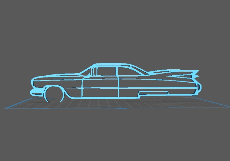 Silhouette Lowrider - Wall Art
