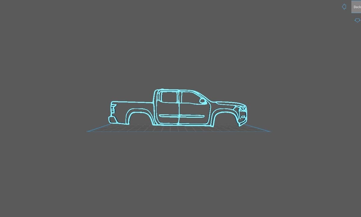 Nissan - Frontier 2022 Wall Art