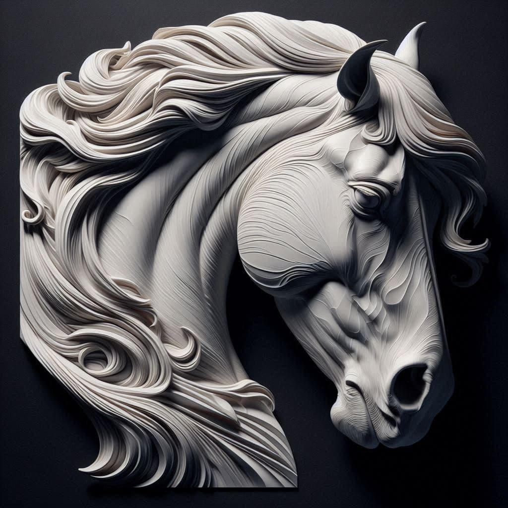Horse face stl
