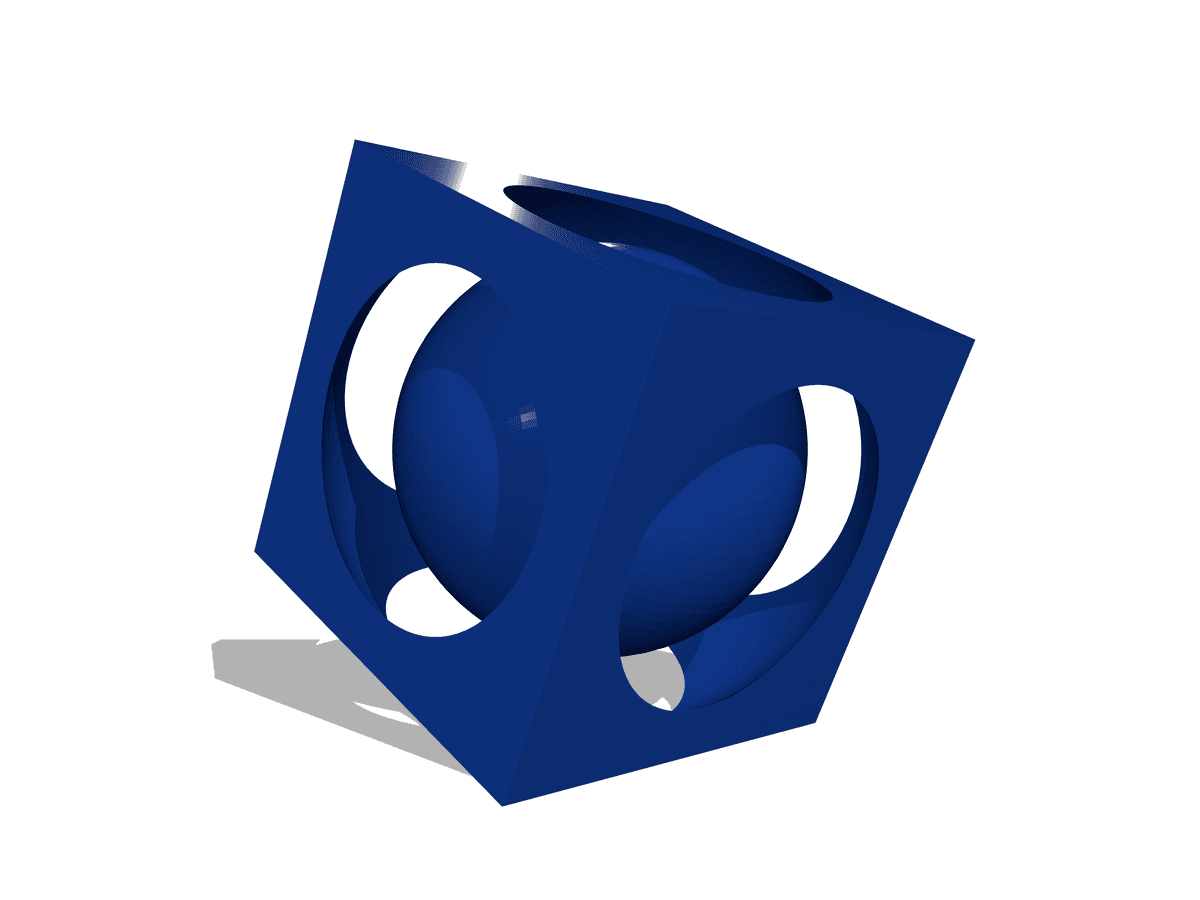๐ฎ Trapped Sphere โ Impossible Geometry Print