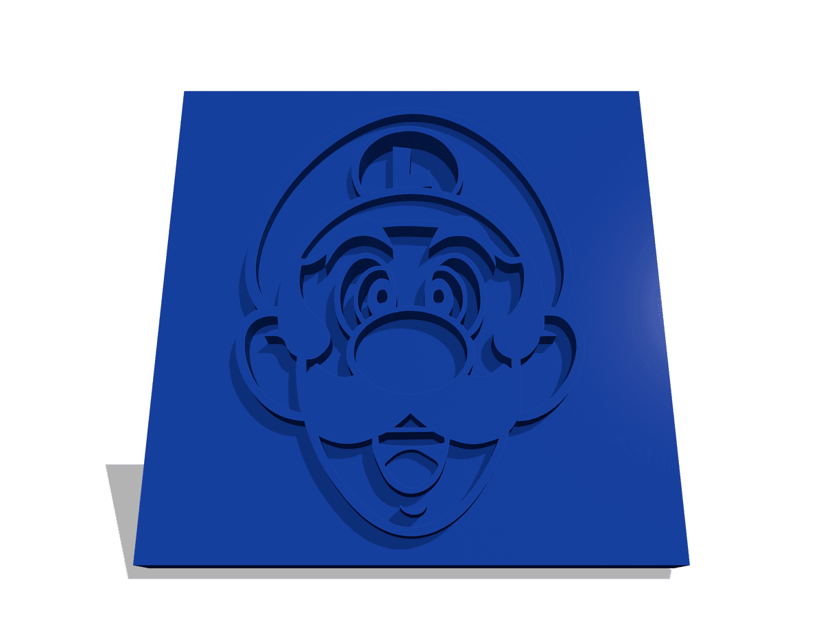 Plaque Tête de Luigi