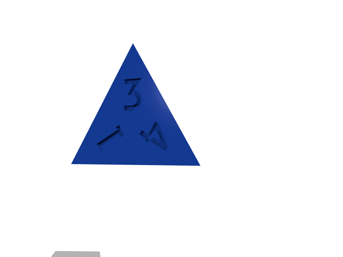 Dice Masters 7 Piece Set Presupported STL Files for 3D Printing Elegance Font