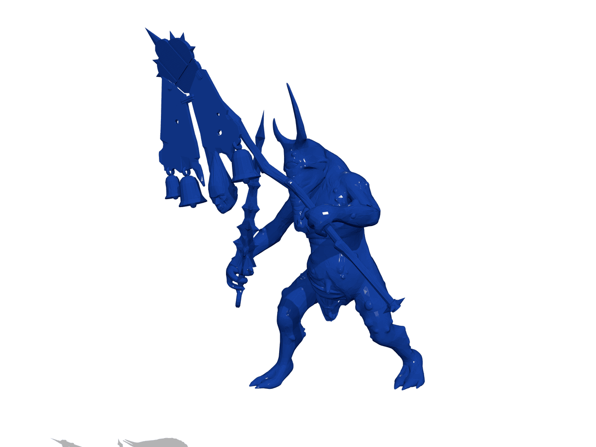 Plaguebearer Icon Bearer – Daemonic Banner of Nurgle