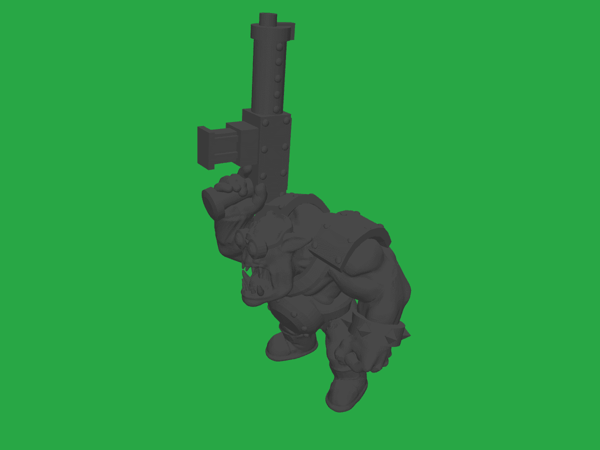 Ork boyz - boss nobz, marauders and shootas, based and baseless