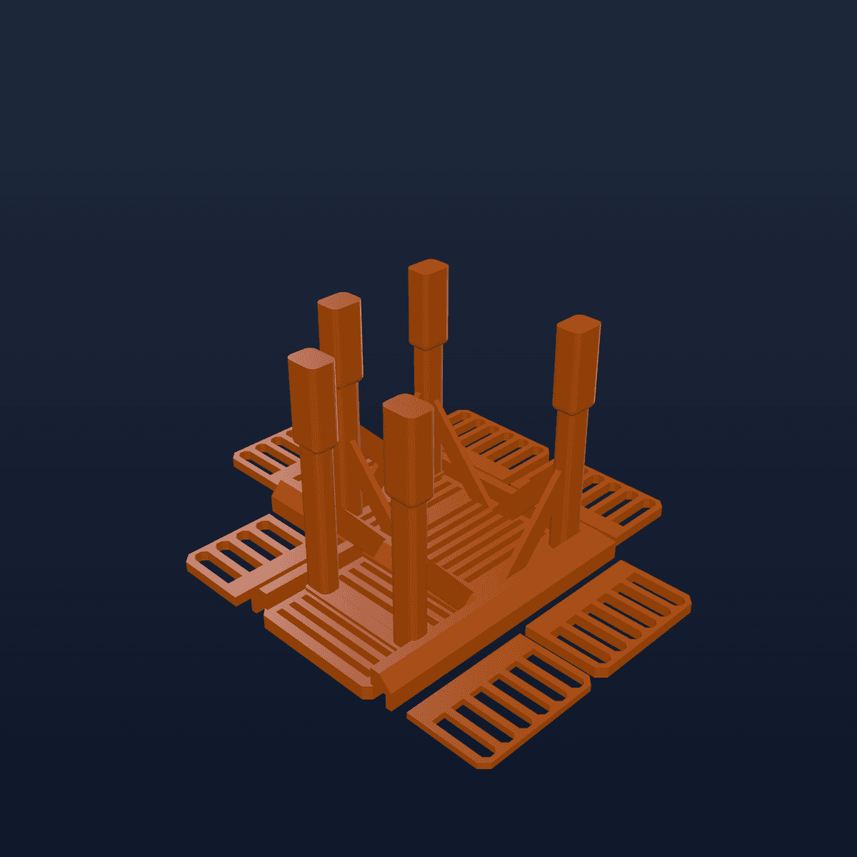 Modular Tech Catwalk 15mm Scale Additional Pieces