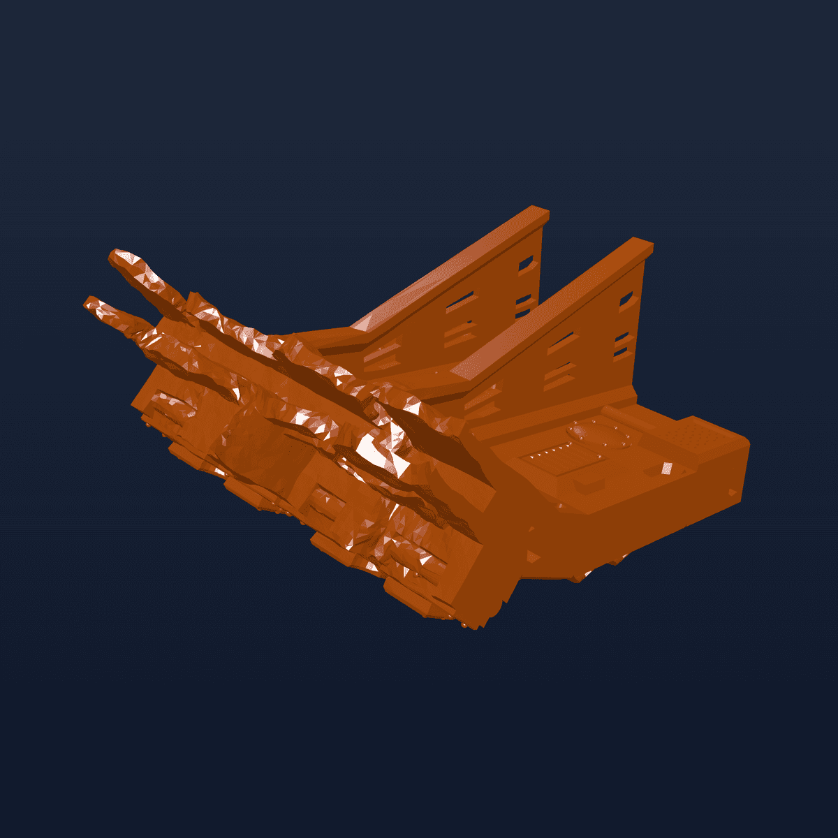 Gothic Spaceship Wreck A - Wargames Terrain