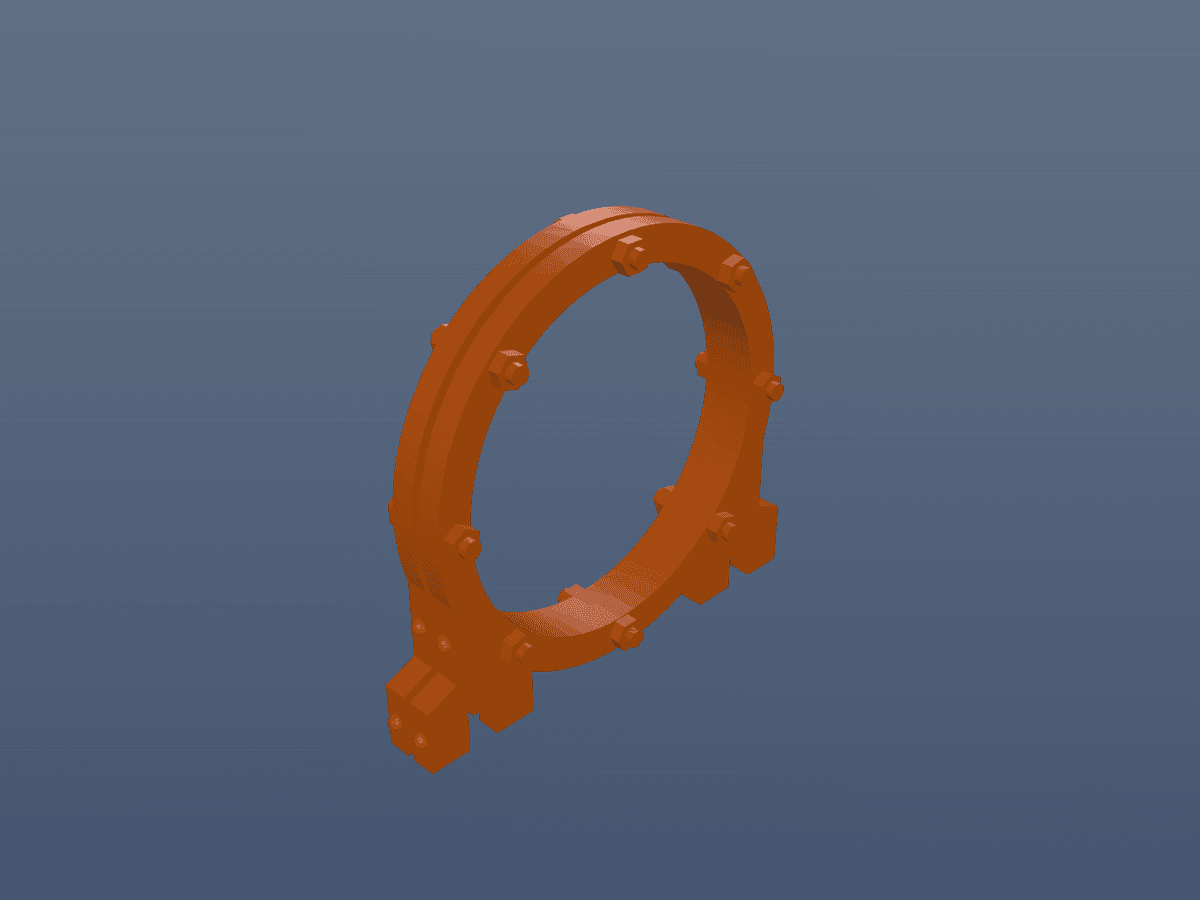 Wargames Terrain Bracket For Straight Pipe