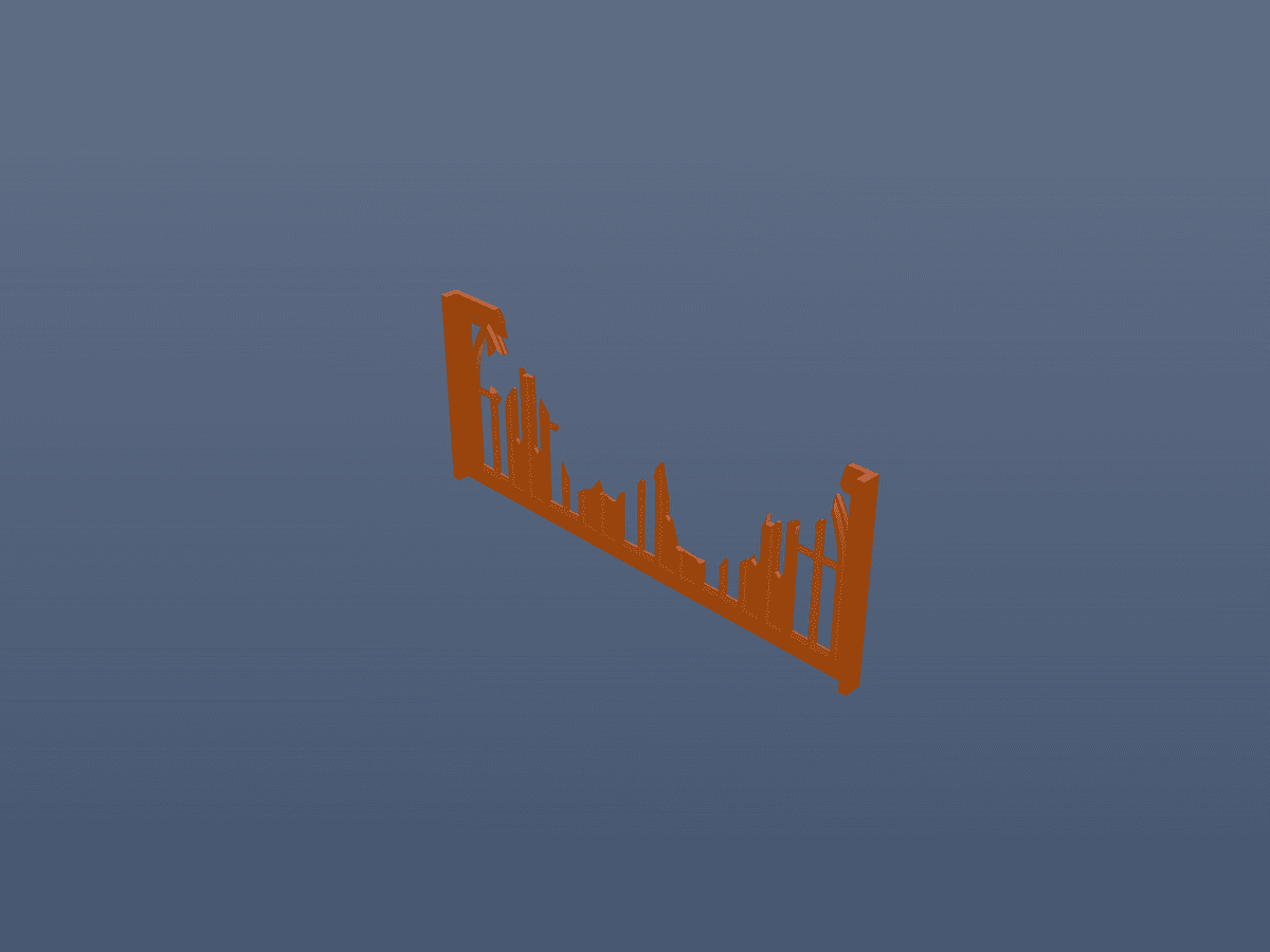 Wargames Terrain Fence Set