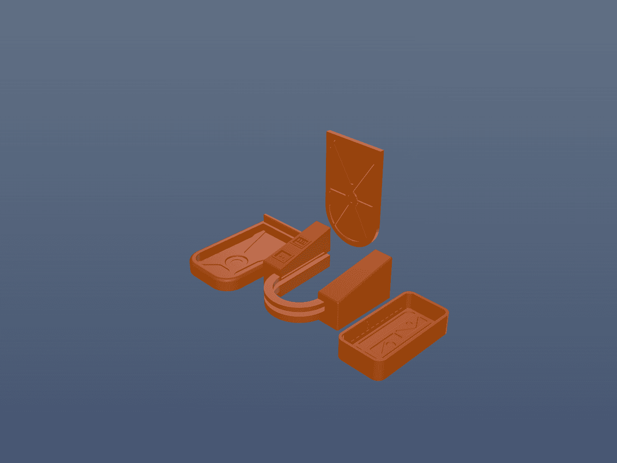 Wargames Terrain Greebles for Tabletop Terrain - Sci-Fi Edition