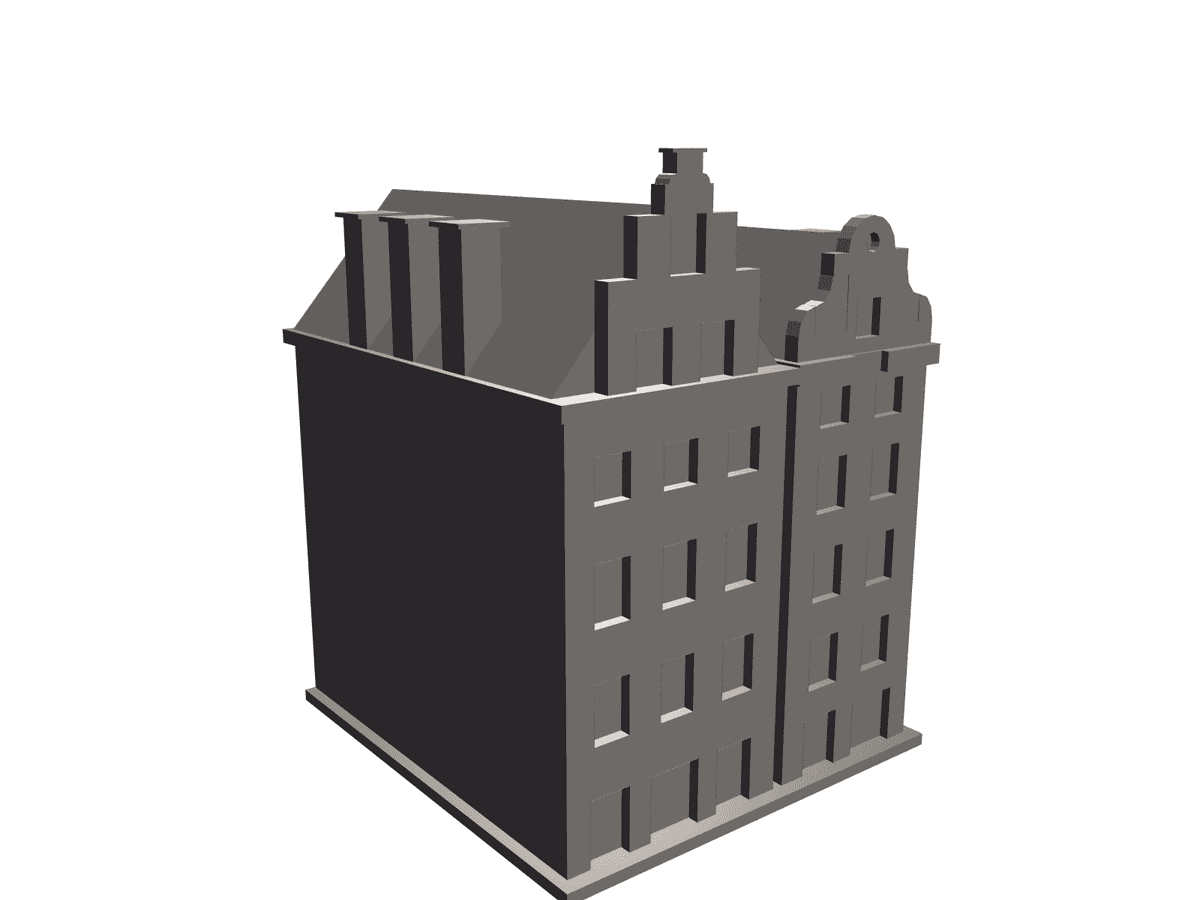 Stortorget Gabled Townhouse Model