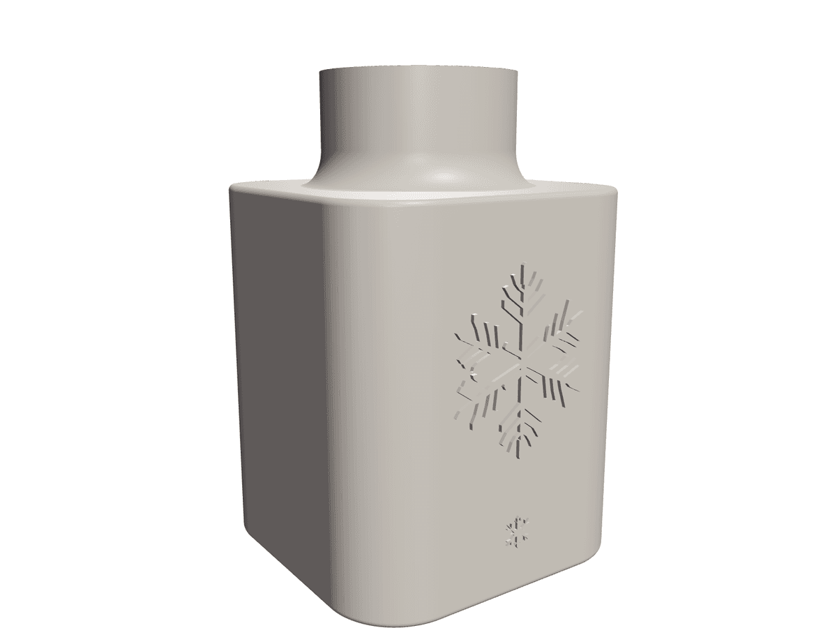 Snowflake Vase