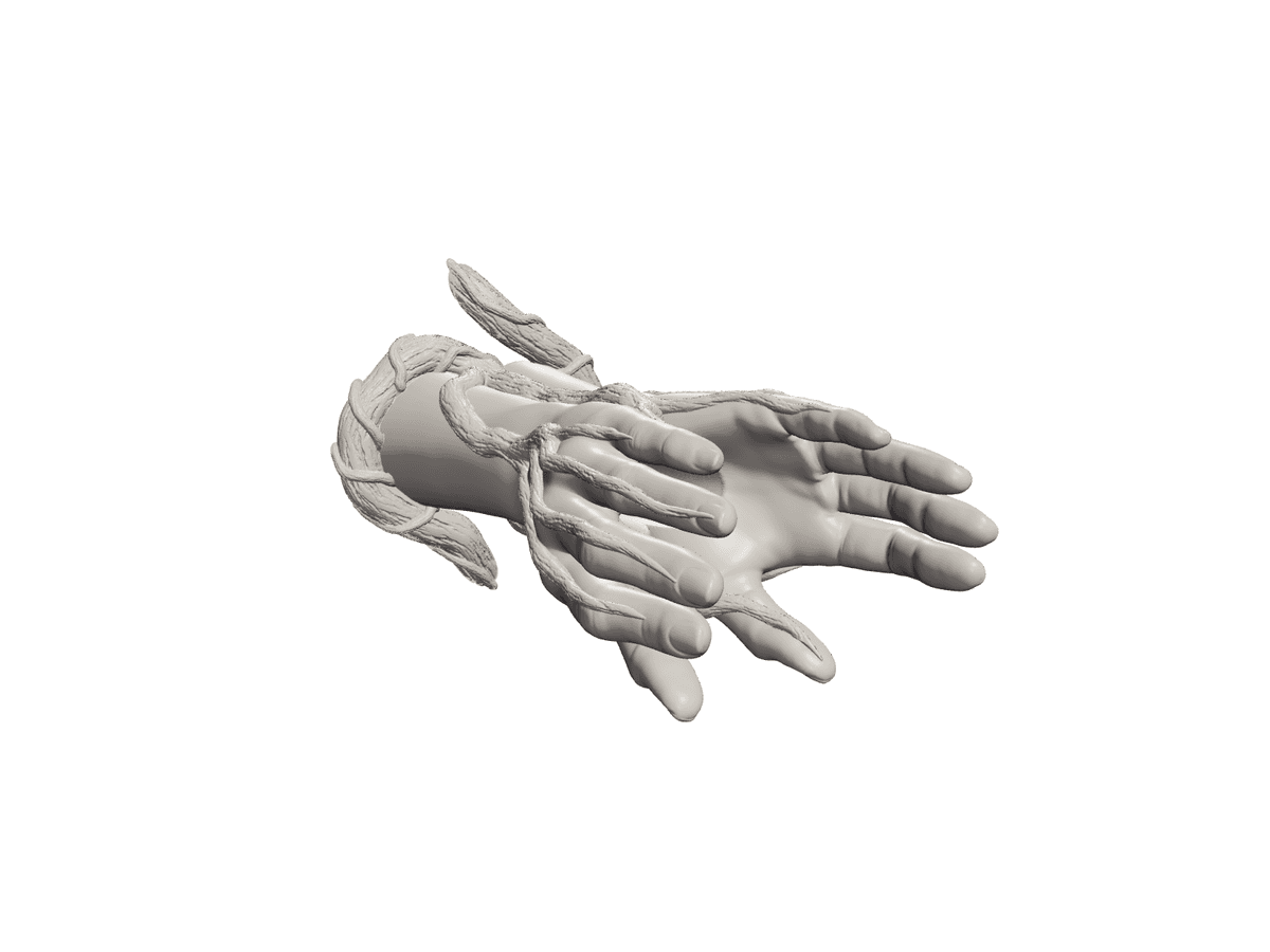 Roots Hands Vase