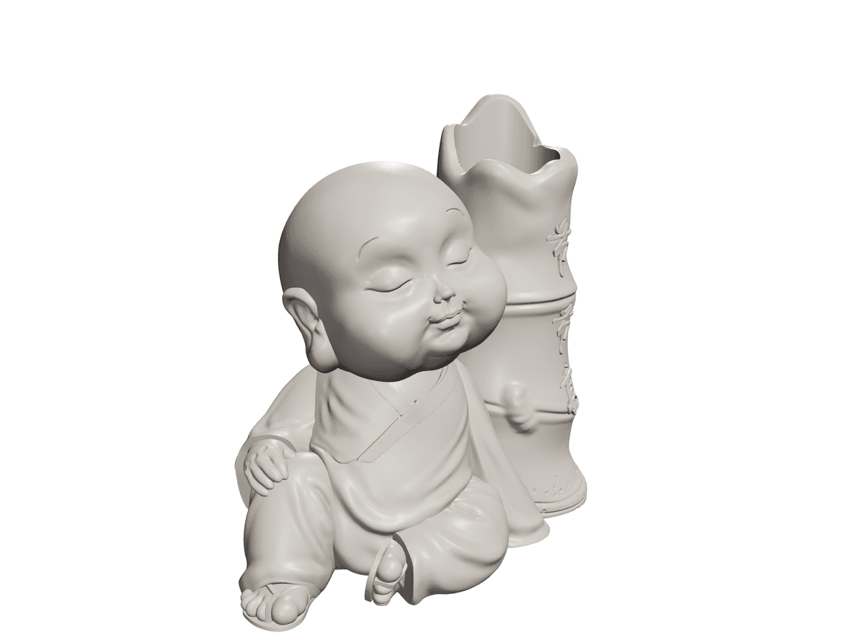 Buddha Vase With Letter 04