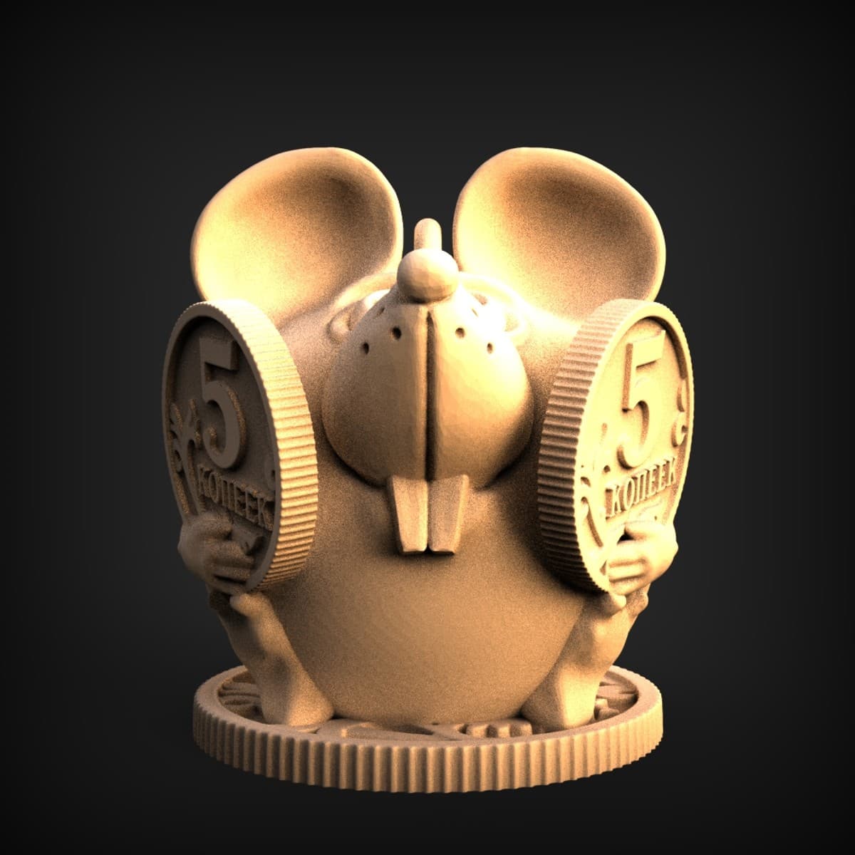 Lucky Coin Money Mouse