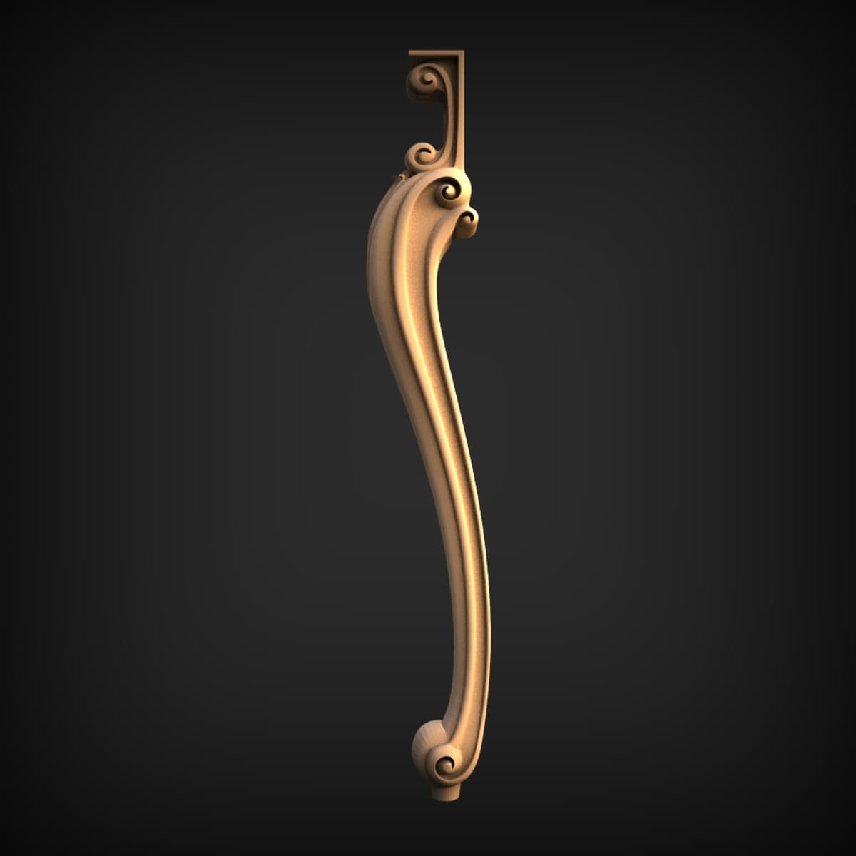Scrolled Cabriole Corbel Bracket