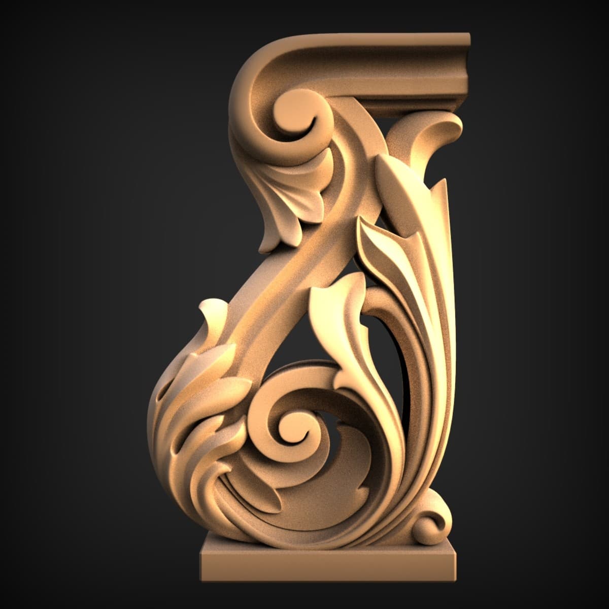 Baroque Acanthus Corbel Bracket