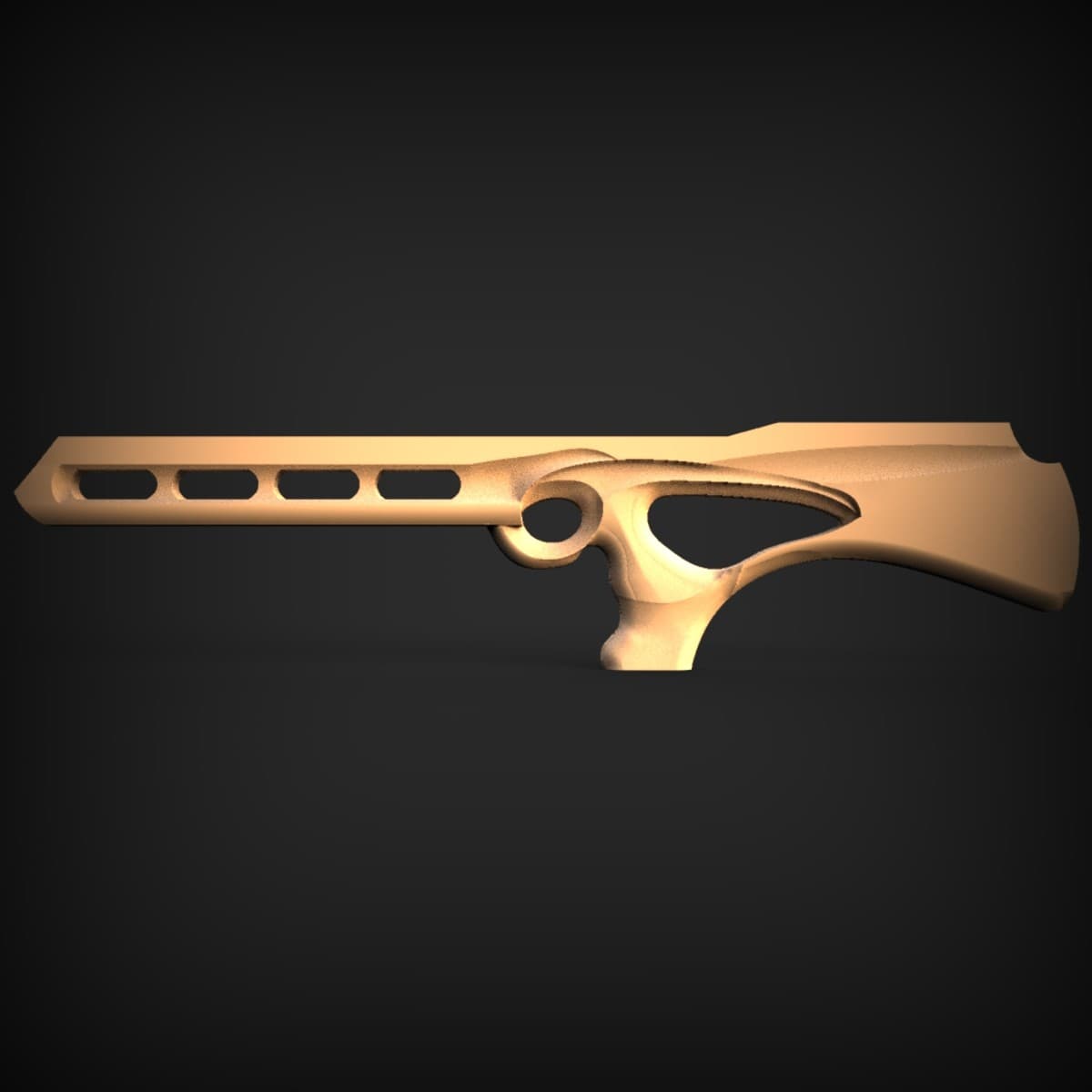 Sculpted Sci-Fi Blaster Prop