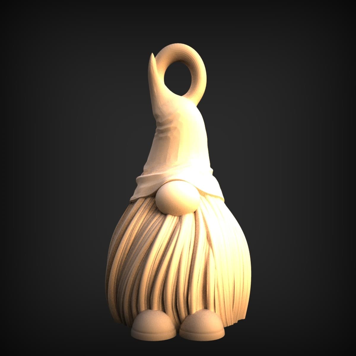 Loop-Hat Gnome Hanging Ornament