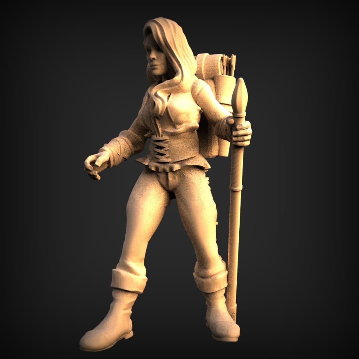 Wandering Ranger Adventurer Miniature