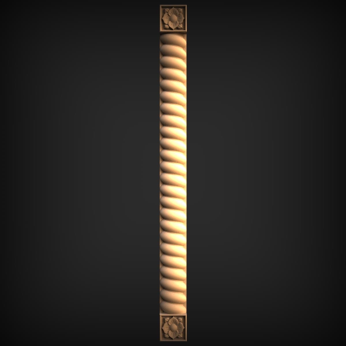 Barley-Twist Rope Column Moulding