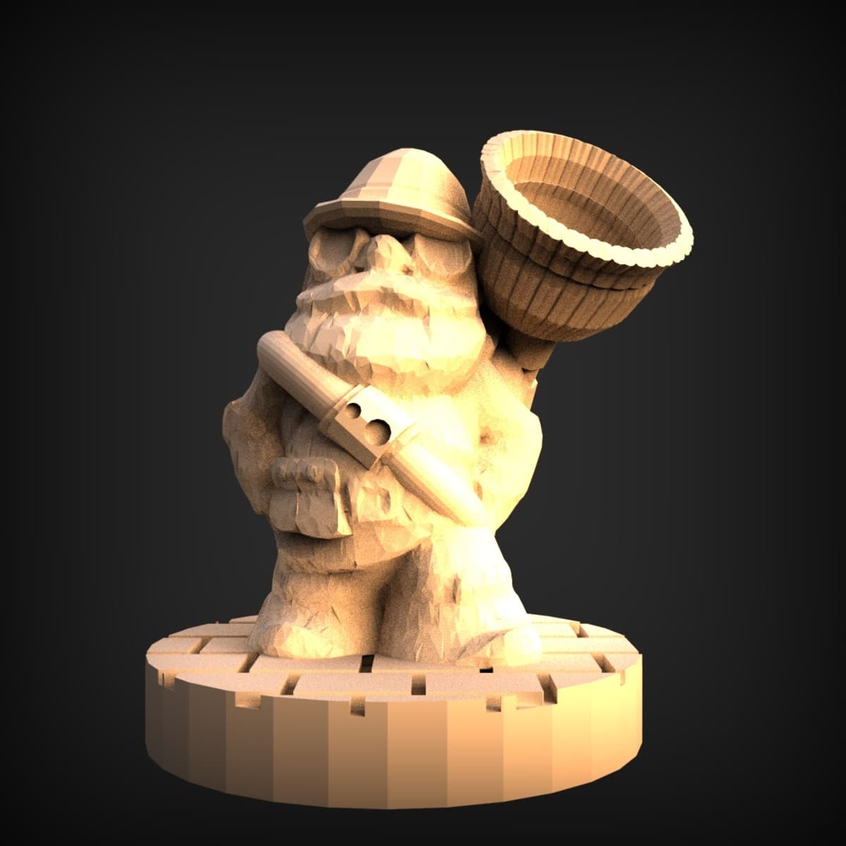 Barrel-Backed Dwarf Piper Miniature