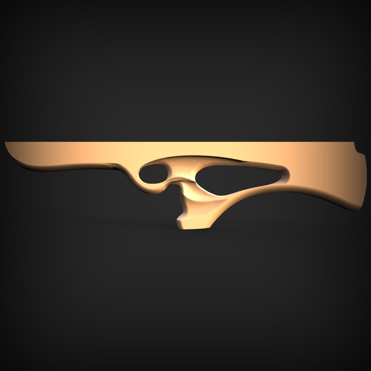 Thumbhole Rifle Stock Blank Profile