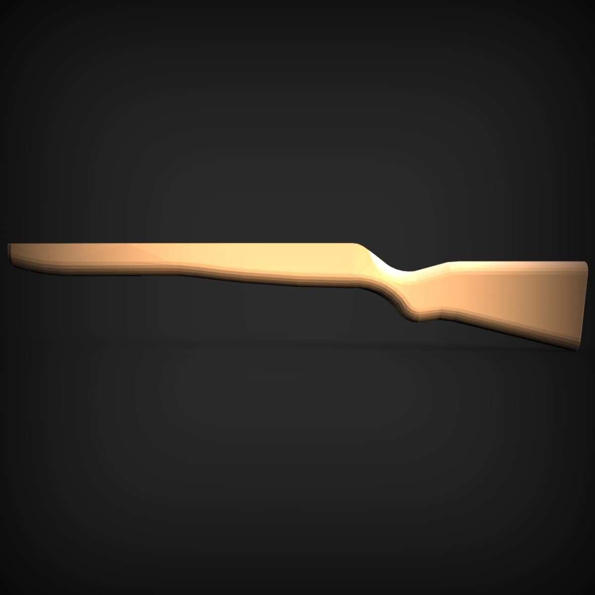 Bolt-Action Rifle Stock Blank