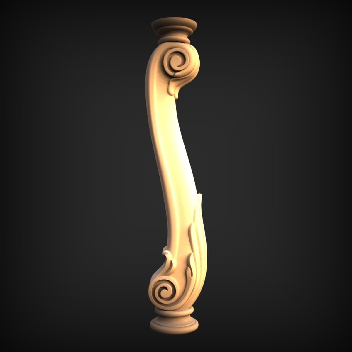 Acanthus Scroll Cabriole Leg