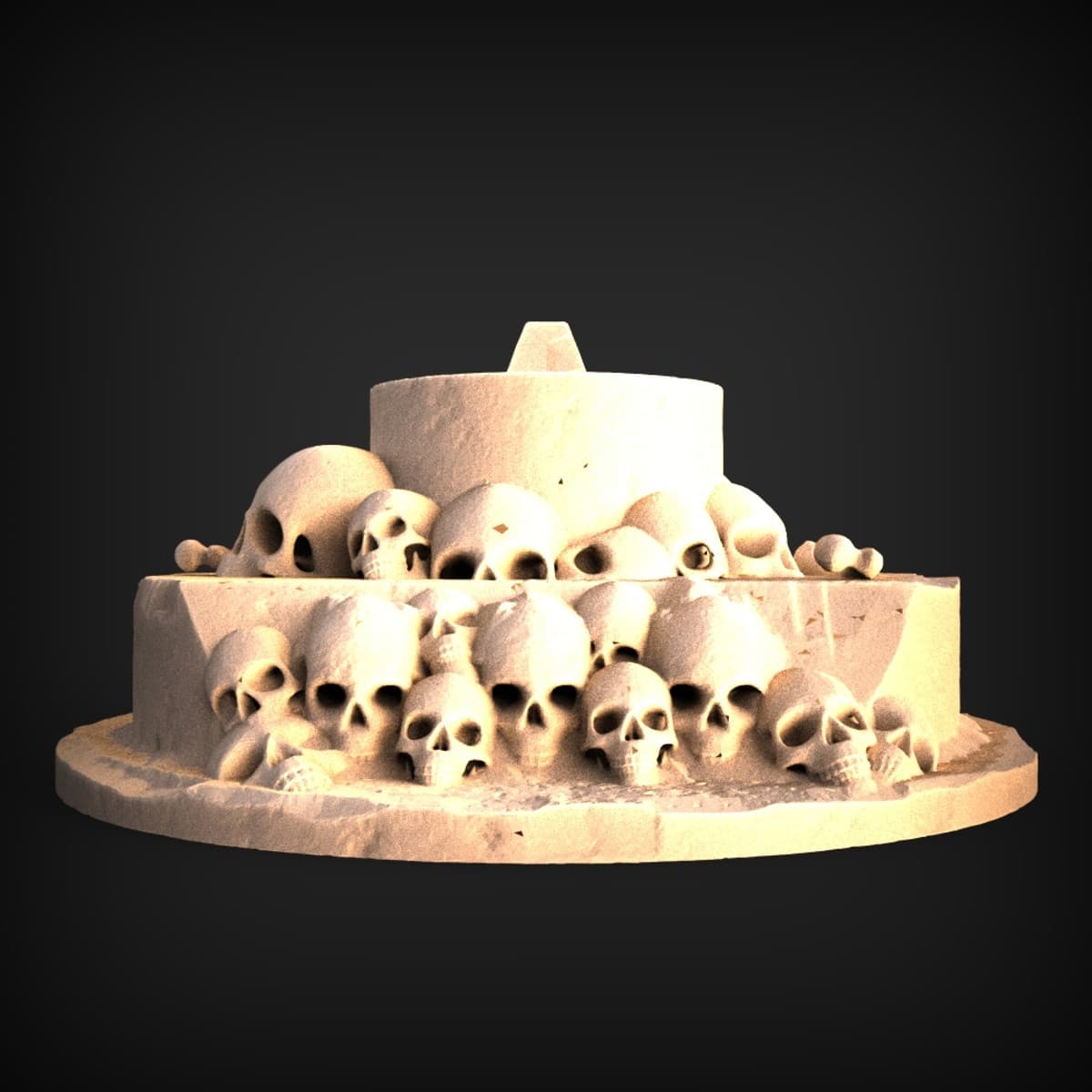 Skull Ossuary Miniature Display Base