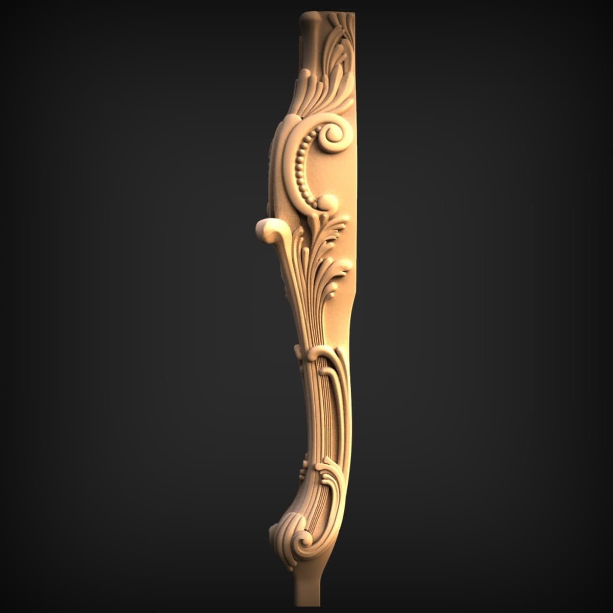 Carved Acanthus Cabriole Leg