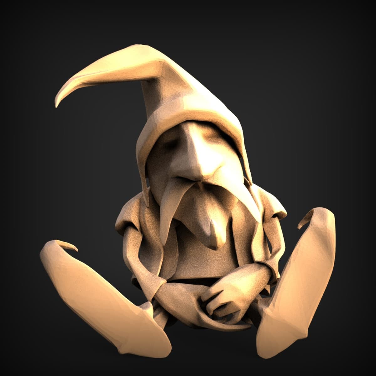 Sleeping Hearth Gnome Figurine
