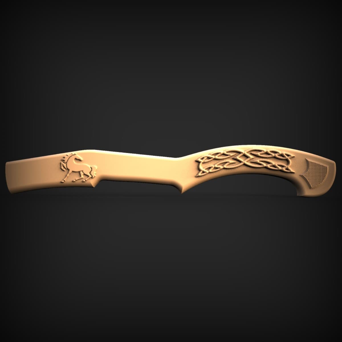 Galloping Horse Celtic Handle