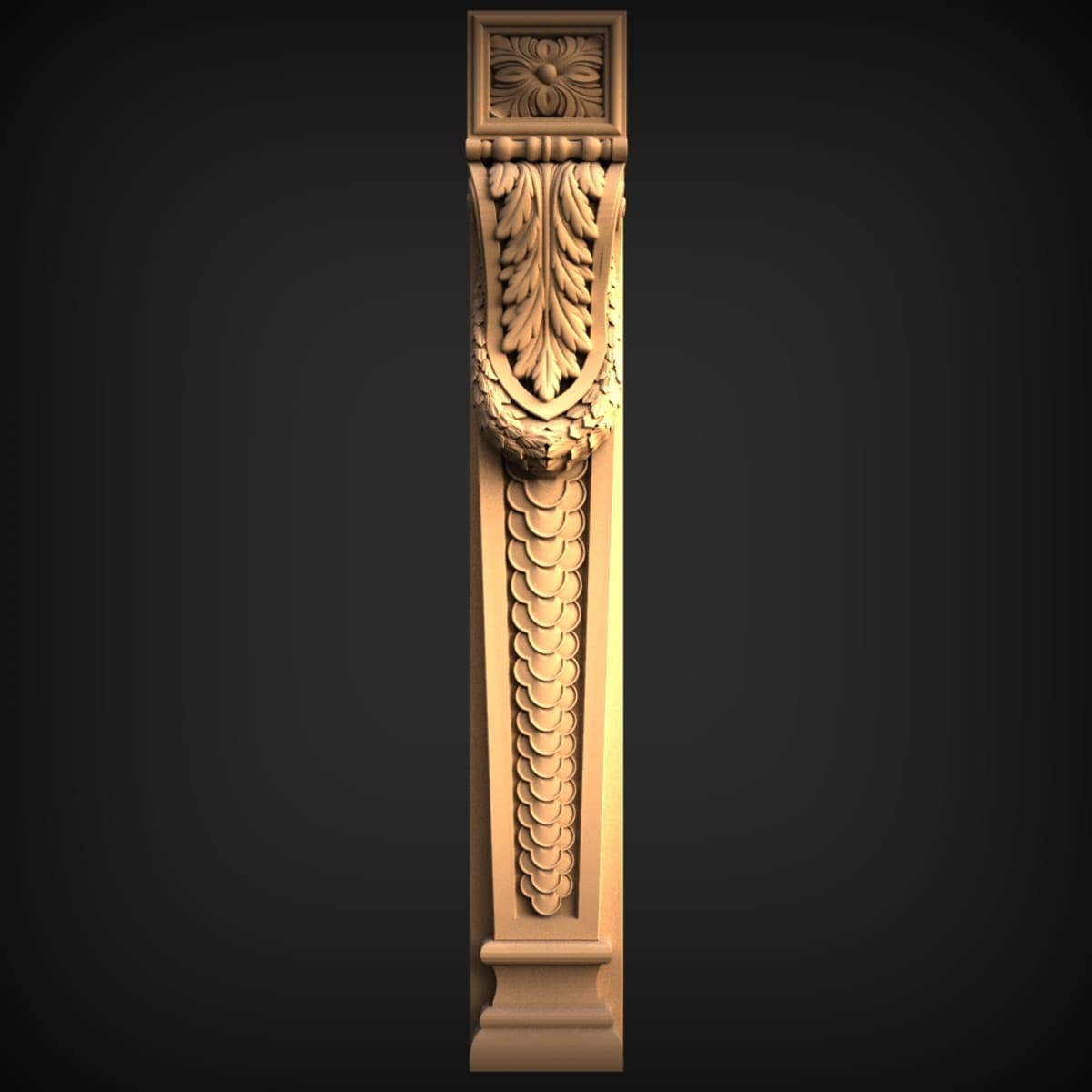 Classical Acanthus Scale Corbel