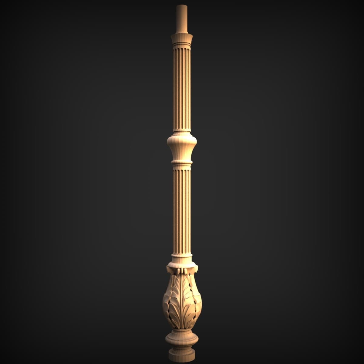 Acanthus Urn Baluster Post