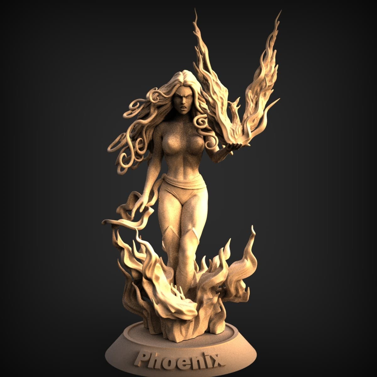 Phoenix Fire Sorceress Statue