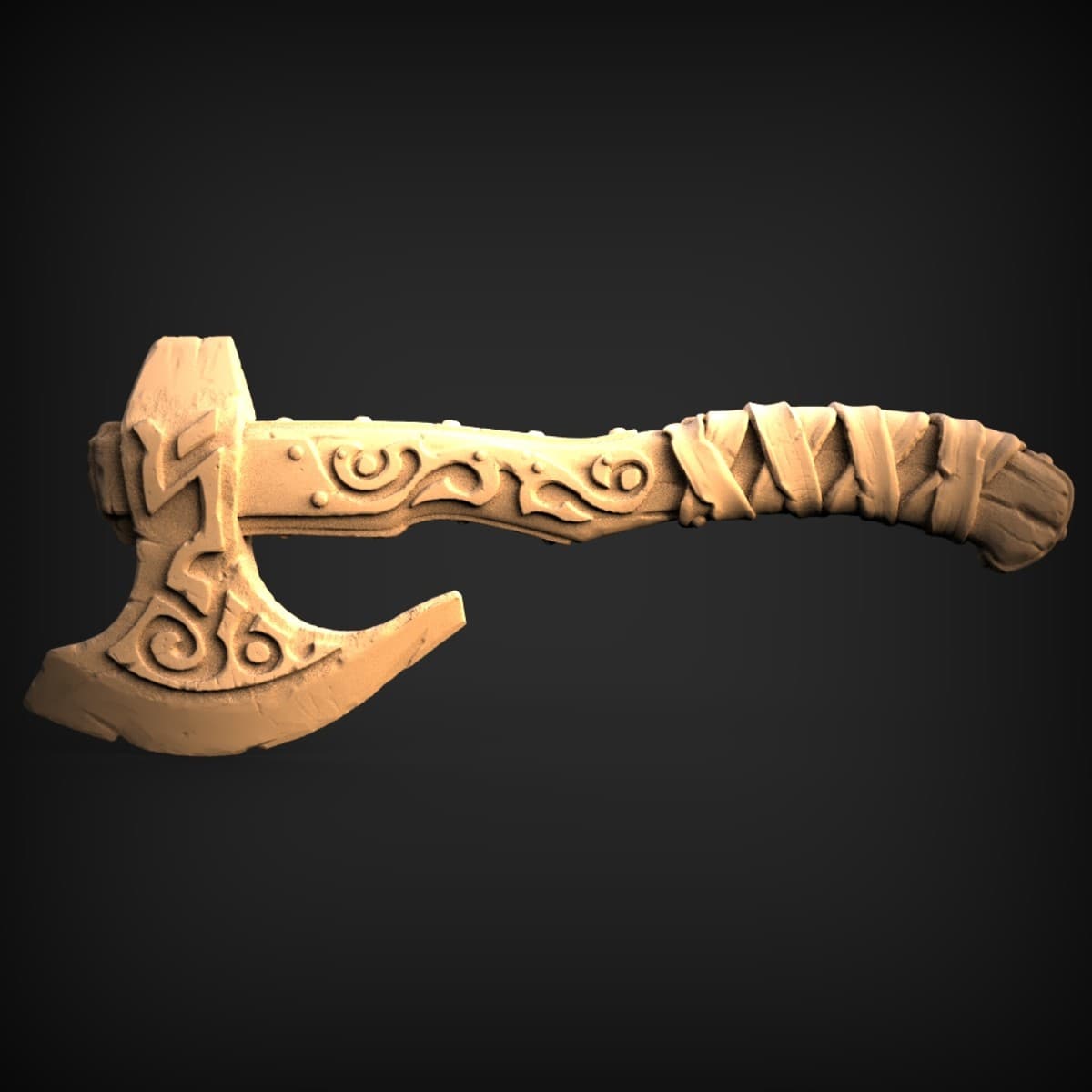 Norse Bearded War Axe