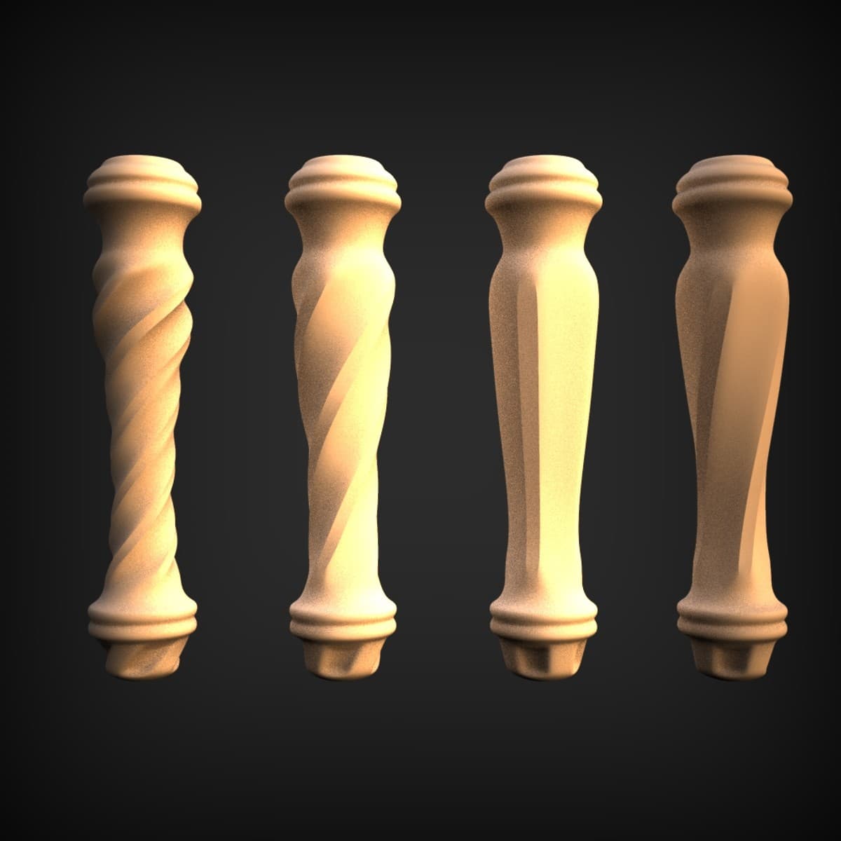 Turned Baluster Leg Profile Set
