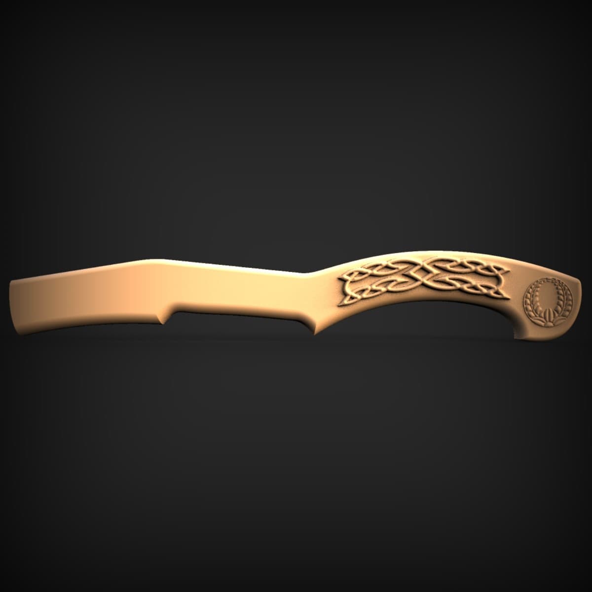Celtic Knotwork Carved Handle
