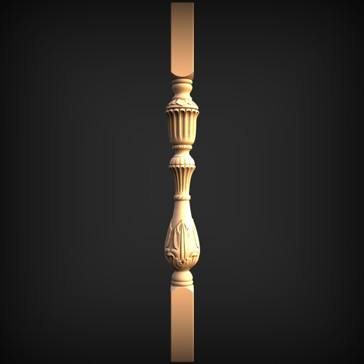 Fluted Urn Staircase Baluster