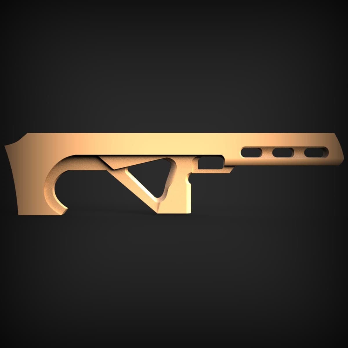 Rifle Silhouette Bottle Opener Panel