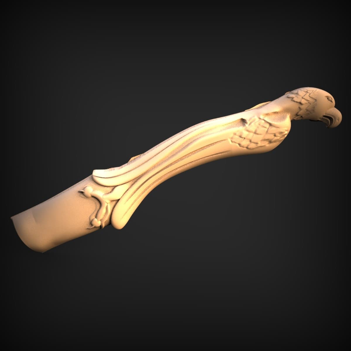 Eagle-Head Carved Furniture Leg