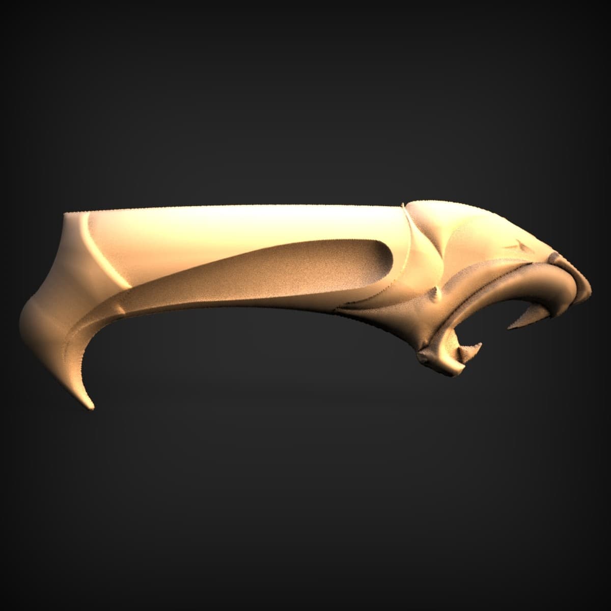 Screaming Raptor Head Handle Topper