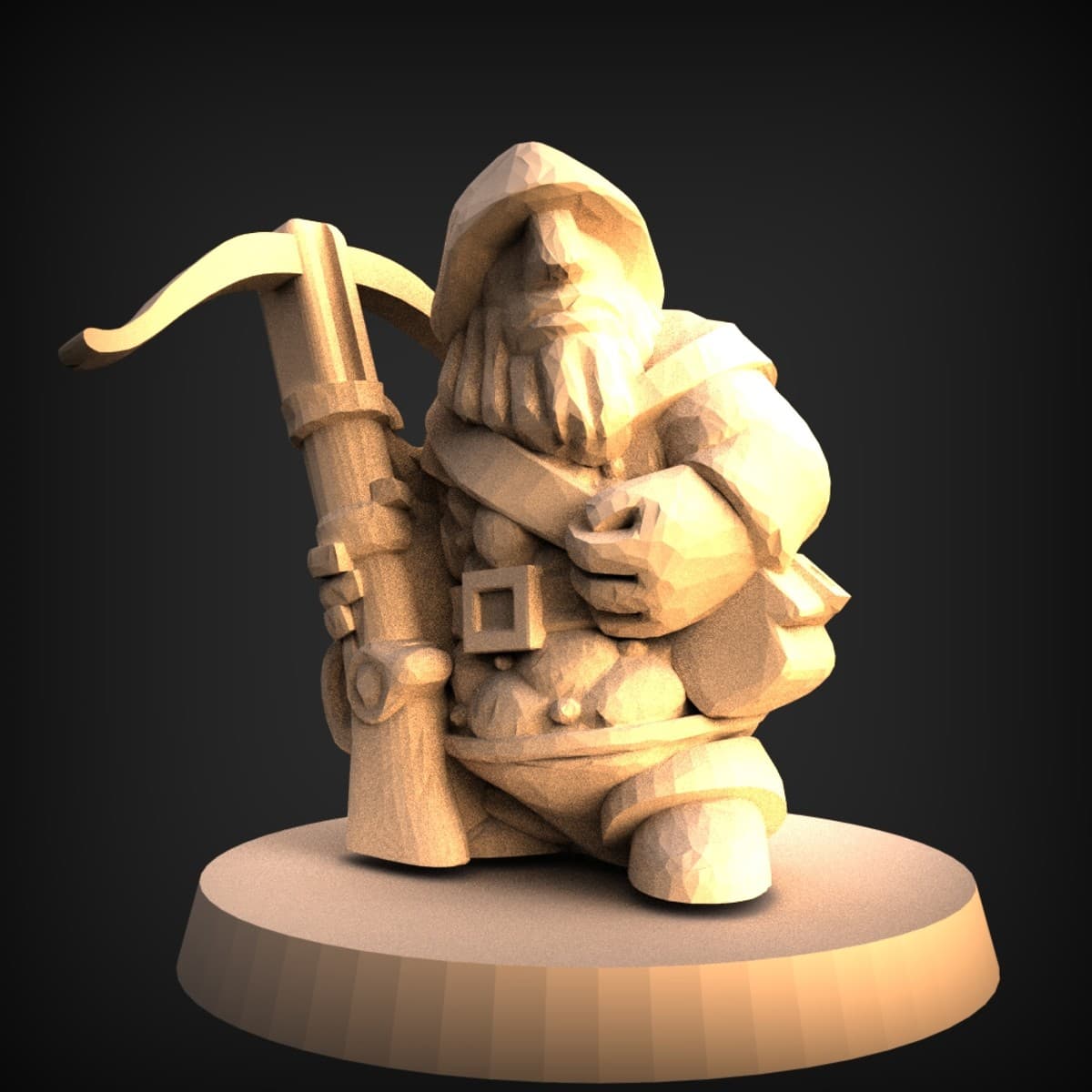 Kneeling Dwarf Hunter With Musket