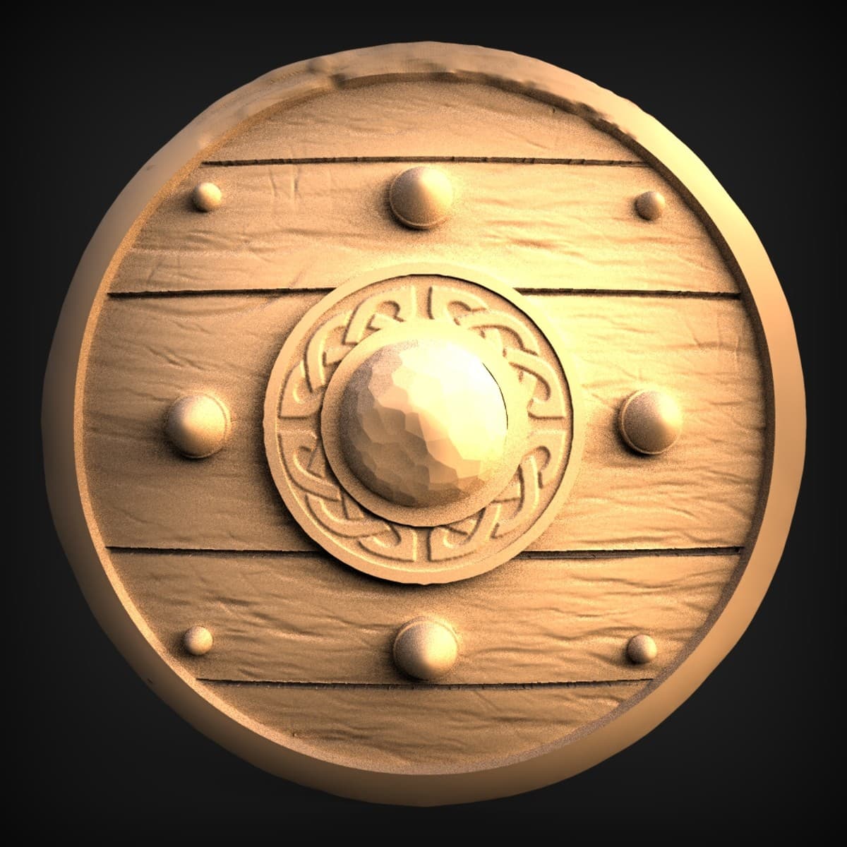 Viking Knotwork Shield Medallion